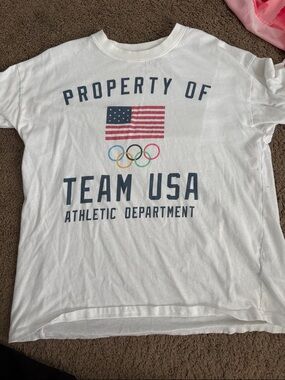 Team USA White Graphic Tee - Athletic Department